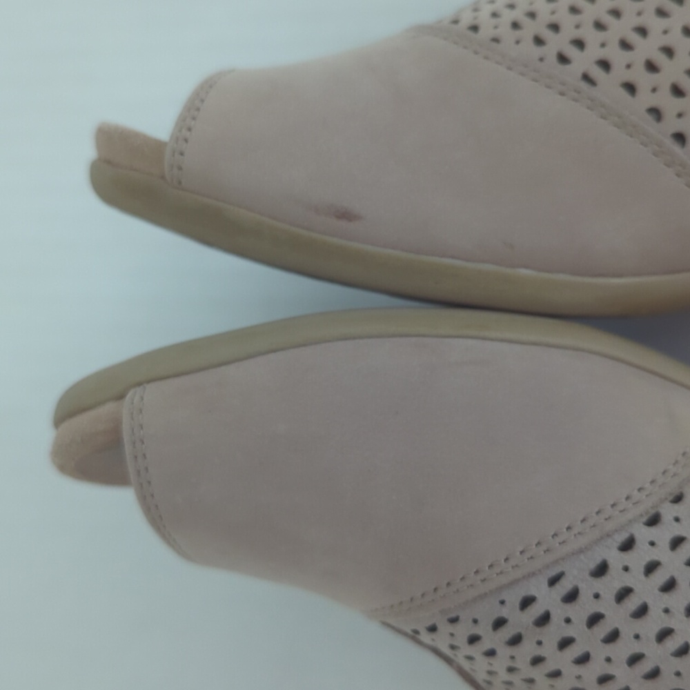 Earth Ivy Sahara Open Toe Leather Shooties 9W Tan - Picture 13 of 16